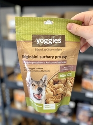 Yoggies hypoalergenní bezlepkové suchary s hmyzím proteinem a kurkumou 150g