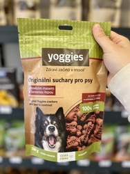 Yoggies bezlepkové suchary pro psy s hovězím masem a červenou řepou 150g