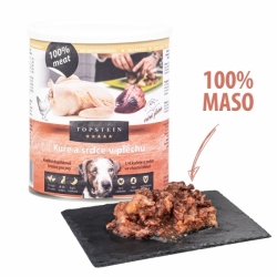 Topstein - Kuře a srdce v plechu 800g