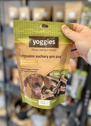 Yoggies bezlepkové suchary s krůtím masem a lněným semínkem 150g