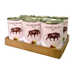 Kančí maso ve vlastní šťávě 400g