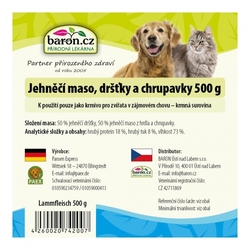 Jehněčí maso, dršťky a chrupavky 500g