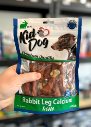 KIDDOG - Králičí maso na kalciové kostičce 250g