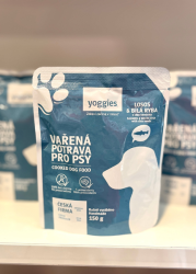 Yoggies vařená potrava pro psy - Losos a bílá ryba s chia semínky 150g