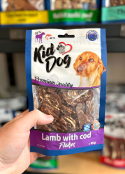 KIDDOG - Jehněčí lupínky s mořskou treskou 80g