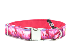Obojek pro psa 4cm "Pink paradise" L (40cm - 58cm)