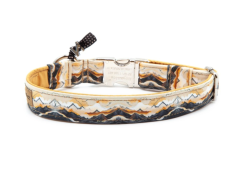 Obojek pro psa 2,5 cm "Mountain river" M (33cm - 49cm) - kopie