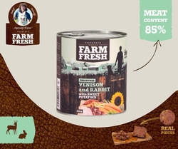 Farm Fresh -  Zvěřina a králík se sladkými brambory 400g
