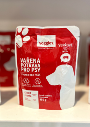 Yoggies vařená potrava pro psy - Vepřová s rýží 150g