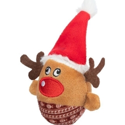 Xmas REINDEER - Vánoční plyšový sob 6x12cm